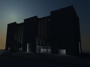 होटल का निर्माण 3D मॉडल