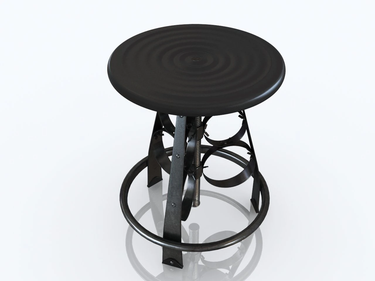 bar chair 3D Model .c4d .max .obj .3ds .fbx .stl .blend 