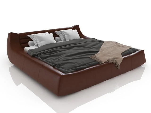 bed blanche 3D Model .c4d .max .obj .3ds .fbx .stl .blend 