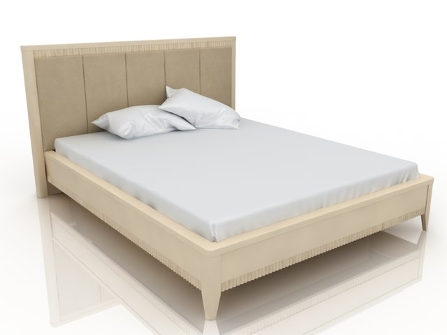 bed 3D Model .c4d .max .obj .3ds .fbx .stl .blend 