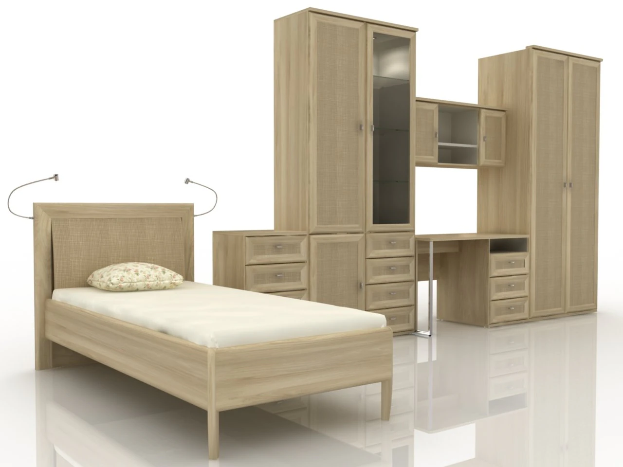 furniture set 3D Model .c4d .max .obj .3ds .fbx .stl .blend