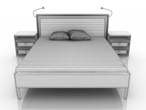 bed 3D Model