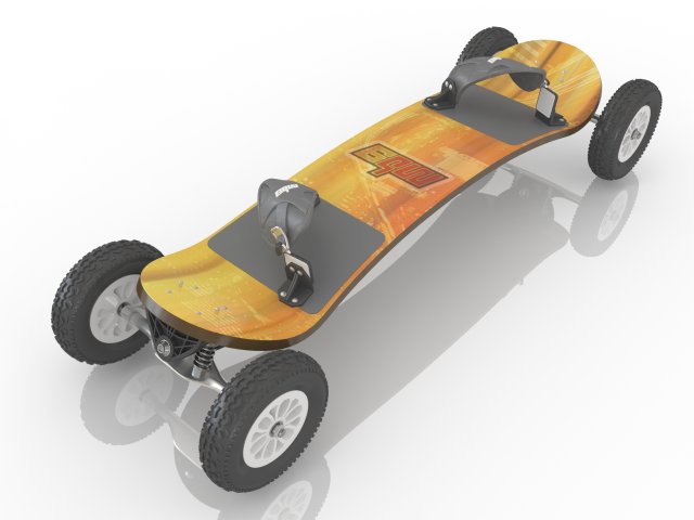 skateboard Modello 3D .c4d .max .obj .3ds .fbx .stl .blend 