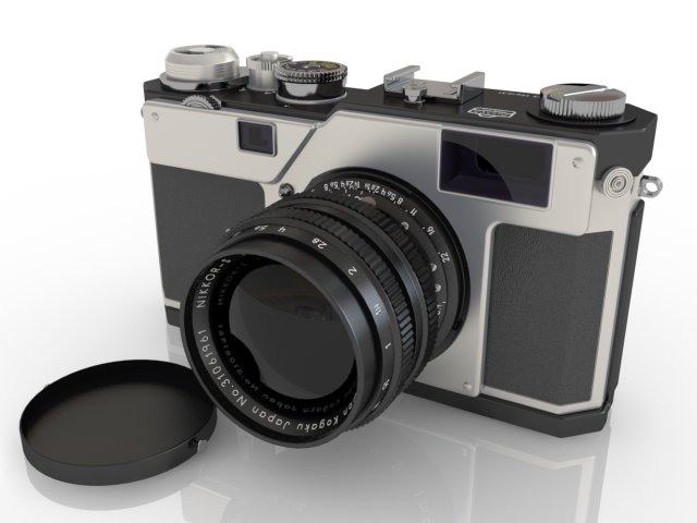 camera nikon Modello 3D .c4d .max .obj .3ds .fbx .stl .blend 