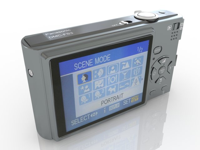 lumix photo camera 3Dモデル .c4d .max .obj .3ds .fbx .stl .blend 