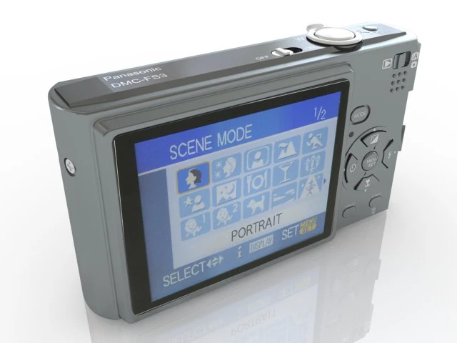 c&acirc;mera fotogr&aacute;fica lumix Modelo 3D .c4d .max .obj .3ds .fbx .stl .blend 