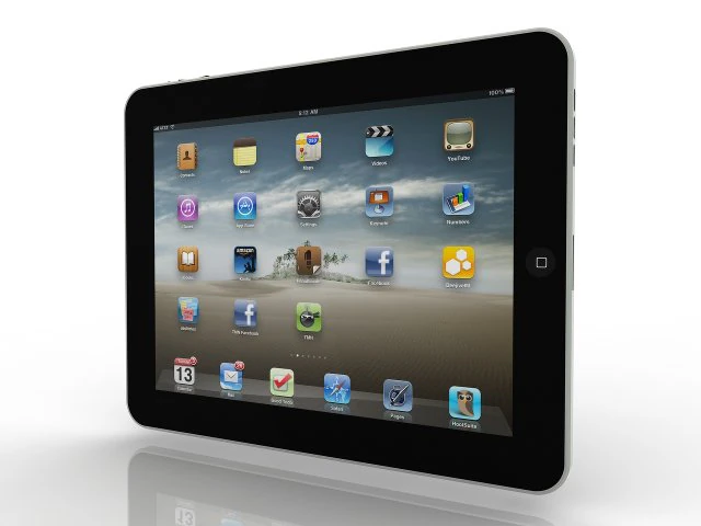 ipad 3D Model .c4d .max .obj .3ds .fbx .stl .blend 