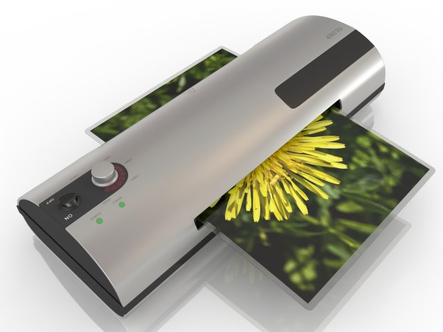 photo printer 3D Model .c4d .max .obj .3ds .fbx .stl .blend 