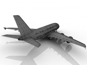 airbus a380 lufthansa 3D Model