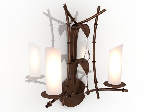 wall light Model 3D .c4d .max .obj .3ds .fbx .stl .blend 