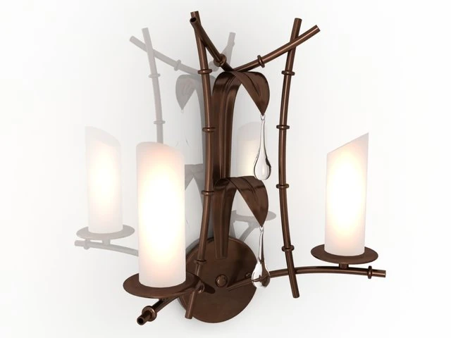 wall light 3D Model .c4d .max .obj .3ds .fbx .stl .blend 