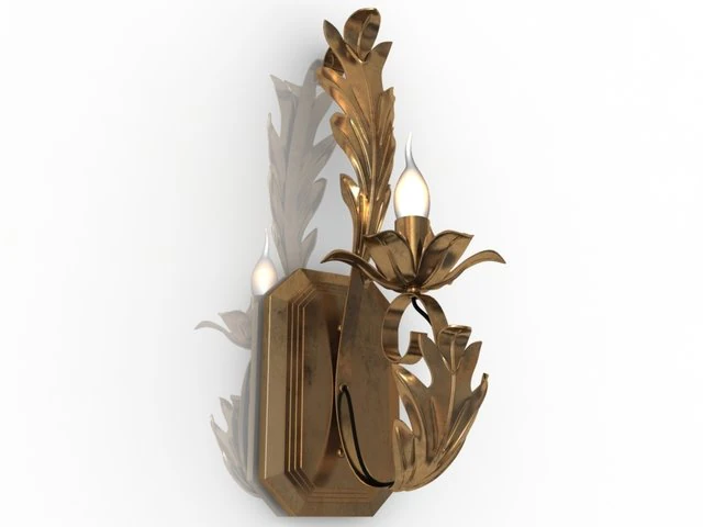 wall light 3D Model .c4d .max .obj .3ds .fbx .stl .blend 