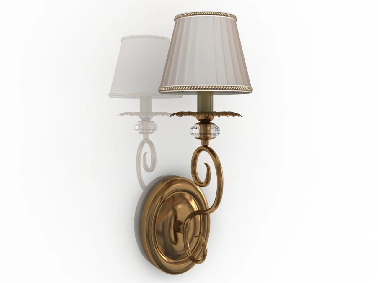 wall light 3D Model .c4d .max .obj .3ds .fbx .stl .blend 