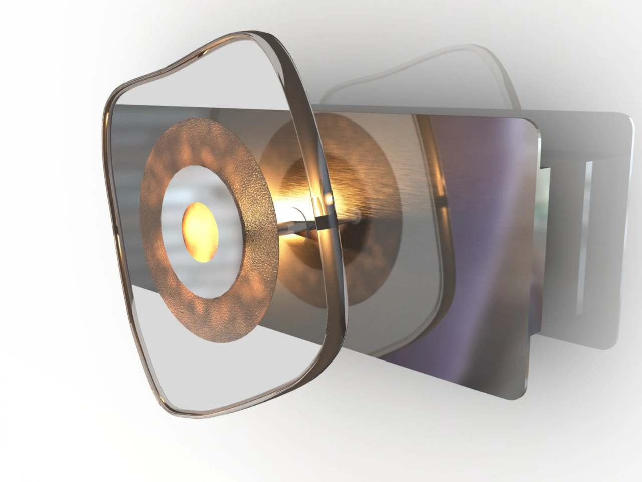 wall light 3D Model .c4d .max .obj .3ds .fbx .stl .blend 