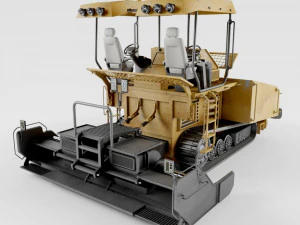 asfalt finişer 3D Model