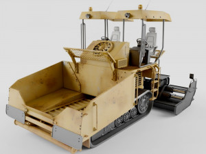 asphalt paver 3D 模型