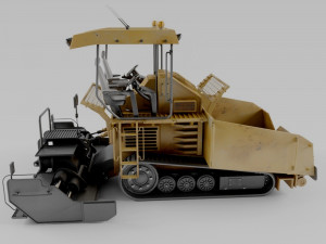 asphalt paver 3D 模型