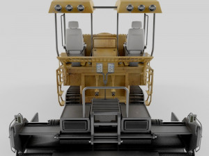 asphalt paver 3D 模型