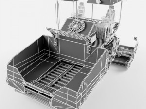 asphalt paver 3D 模型