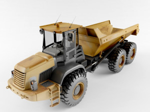 articulated dump truck 3D Model