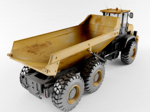 articulated dump truck 3Dモデル