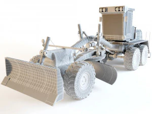 motoniveladora Modelo 3D