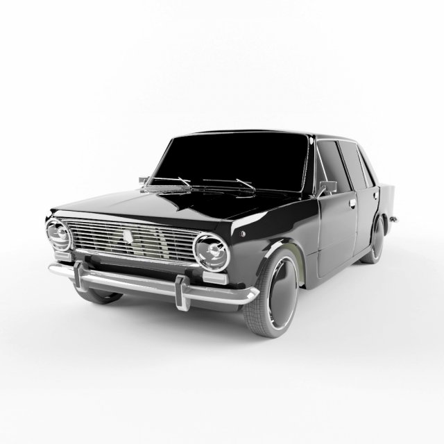 vaz lada 2101 3D Model .c4d .max .obj .3ds .fbx .stl .blend 