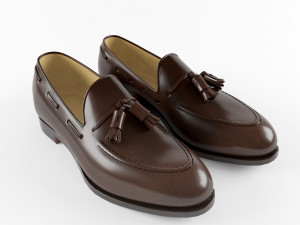 loafers brown Model 3D