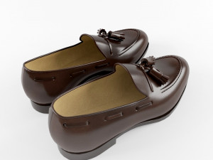 loafers brown Model 3D