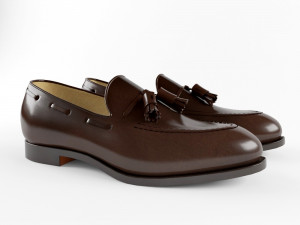 loafers brown Model 3D
