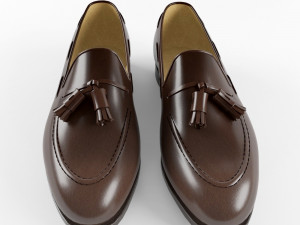 loafers brown Model 3D