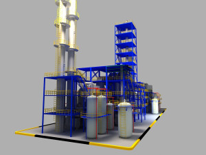 fluorine factory equipment Modèle 3D