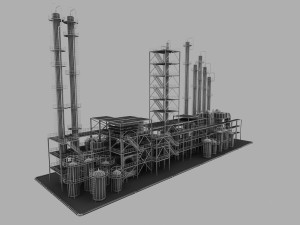 fluorine factory equipment Modèle 3D
