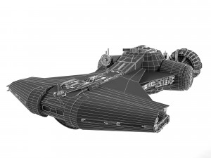spaceship walkyrie 3D 모델