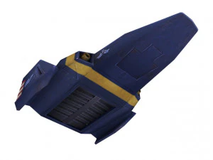 spaceship blue falcon 3D Model