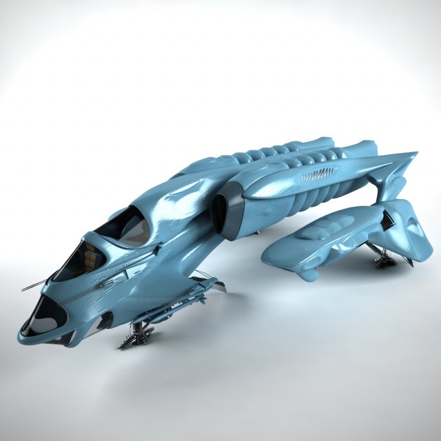 transport flying 3D Model .c4d .max .obj .3ds .fbx .stl .blend 