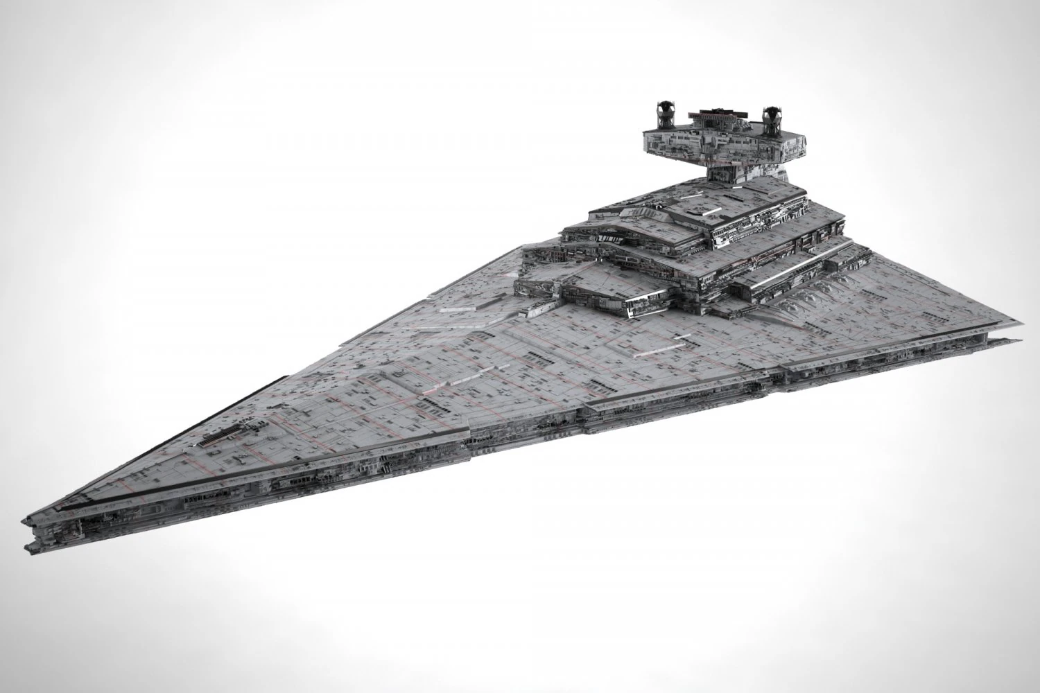starship cruiser 3D Model .c4d .max .obj .3ds .fbx .stl .blend 