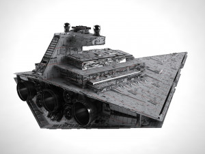 starship cruiser Modelo 3D
