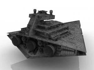 starship cruiser 3D Model