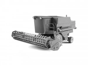 M&auml;hdrescher 3D Modell