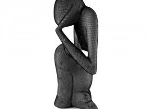 3d sculpture thinker Model 3D