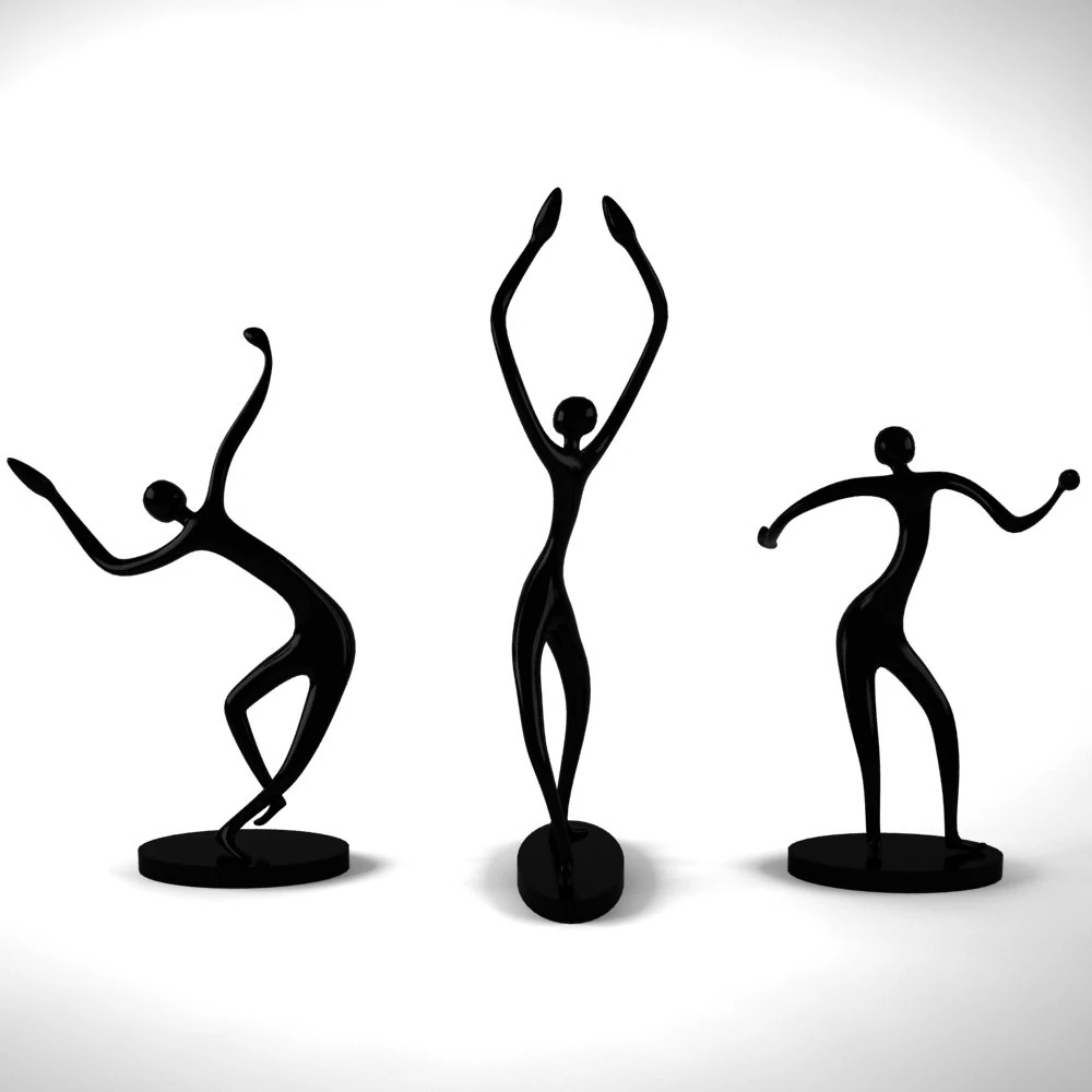 statue dansante Modèle 3D .c4d .max .obj .3ds .fbx .stl .blend 