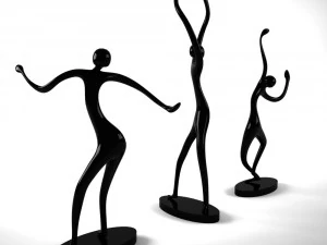 statue dansante Modèle 3D