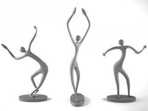 statue dansante Modèle 3D