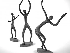 statue dansante Modèle 3D
