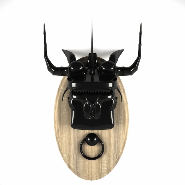 dragon head wall decoration Modello 3D .c4d .max .obj .3ds .fbx .stl .blend 