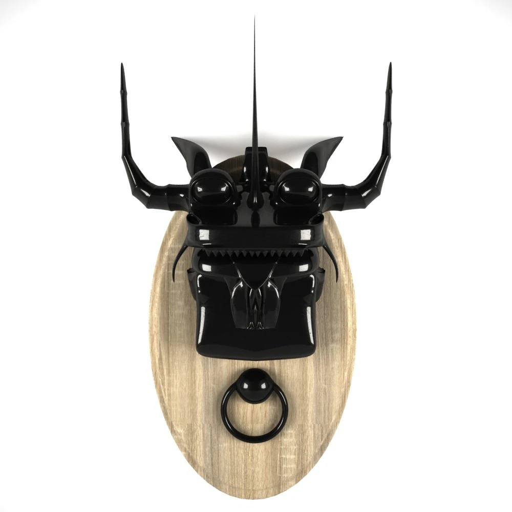 dragon head wall decoration 3D Model .c4d .max .obj .3ds .fbx .stl .blend 
