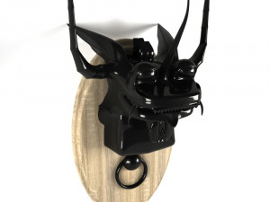dragon head wall decoration Modello 3D