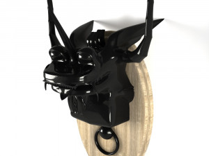 dragon head wall decoration Modello 3D