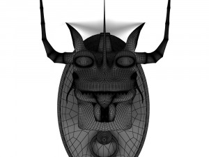 dragon head wall decoration Modello 3D